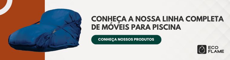 Para áreas externas com piscina, puffs e tapetes flutuantes proporcionam conforto e relaxamento na água.