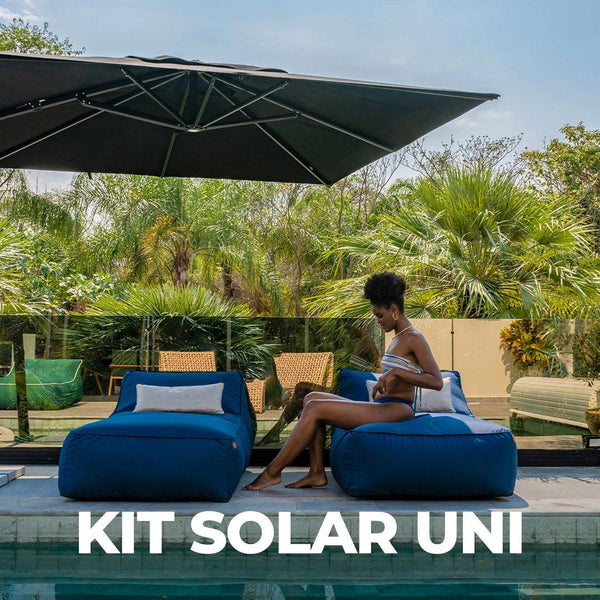 O conjunto 2 Espreguiçadeira Uni + GANHE Ombrelone 2,75M inclui duas espreguiçadeiras Uni, com design ergonômico para máximo conforto e durabilidade, oferecendo suporte ideal para momentos de descanso ou leitura.